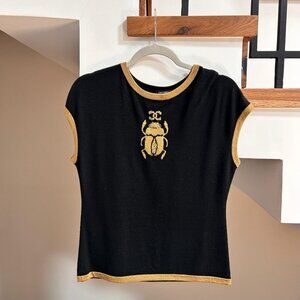 CHANEL 2019 Beetle Cashmere Top